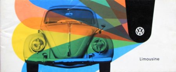 Volkswagen Käfer Modellprogramm 1961 Farbtafeln Automobilprospekt (5191)